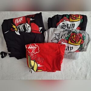 Kids Graphic Matching Set - Red, Black, Gray